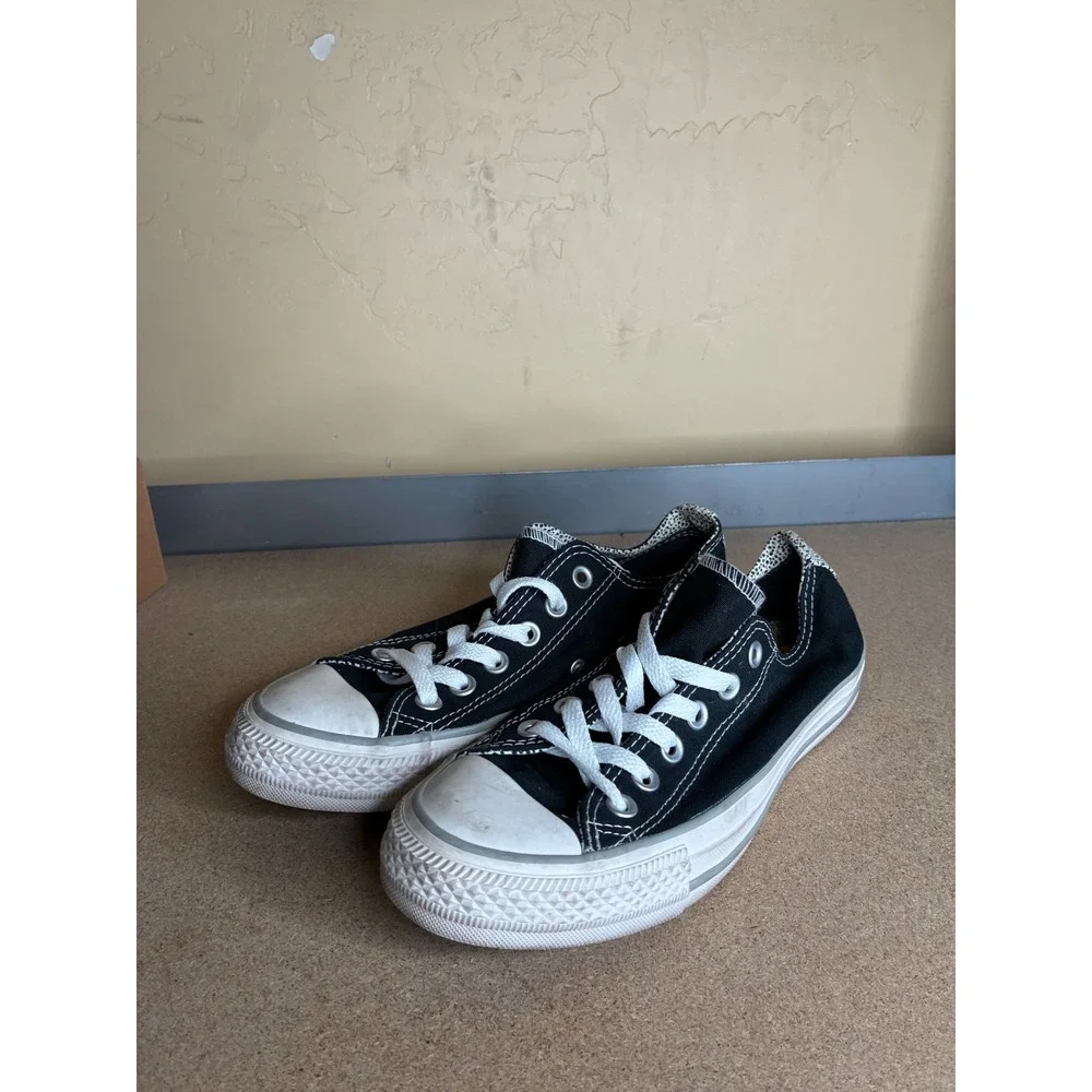 Converse Chuck Taylor All Star Black Canvas Low Top Dot Print Lining 546914F 7